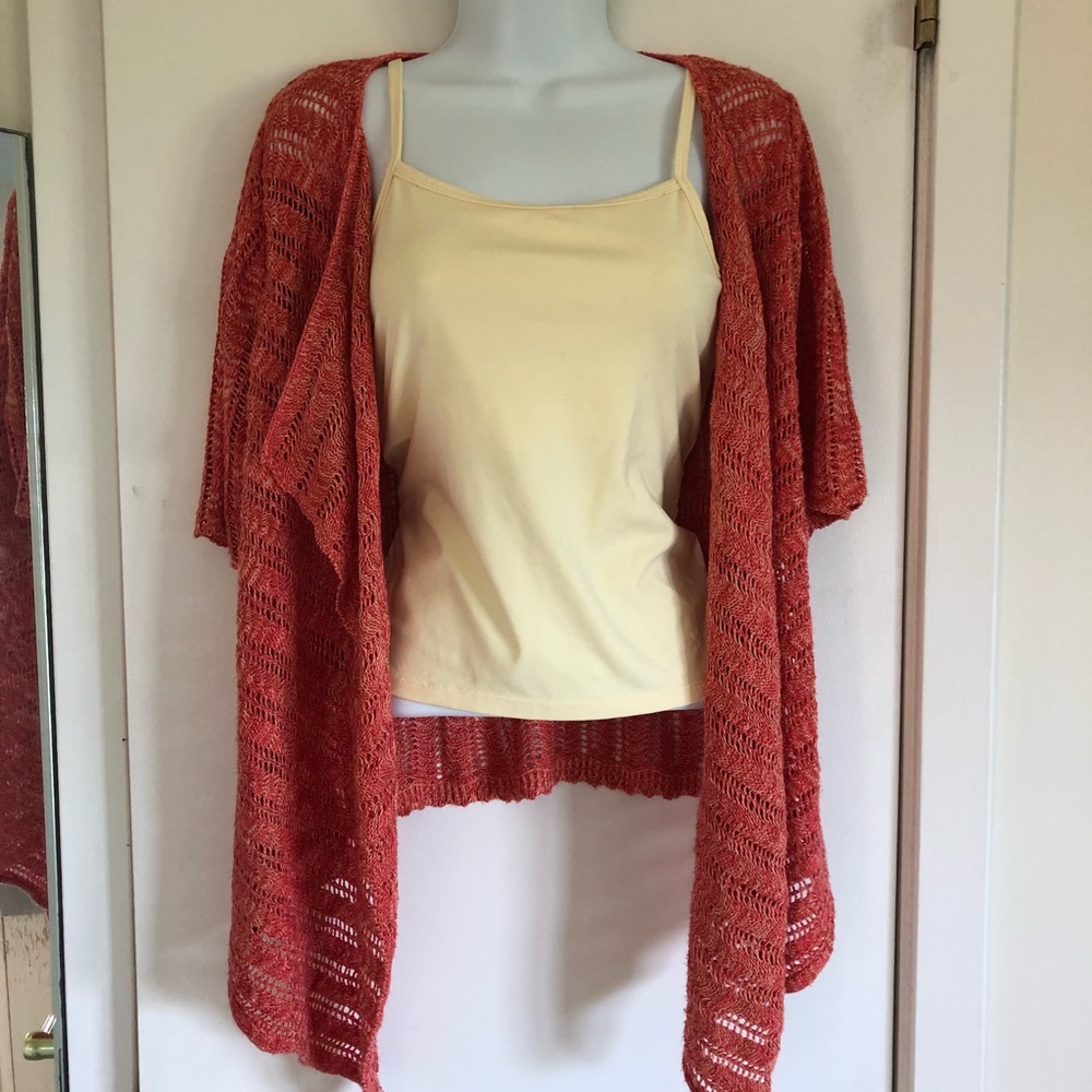 🌜Burnt orange cardigan🌼